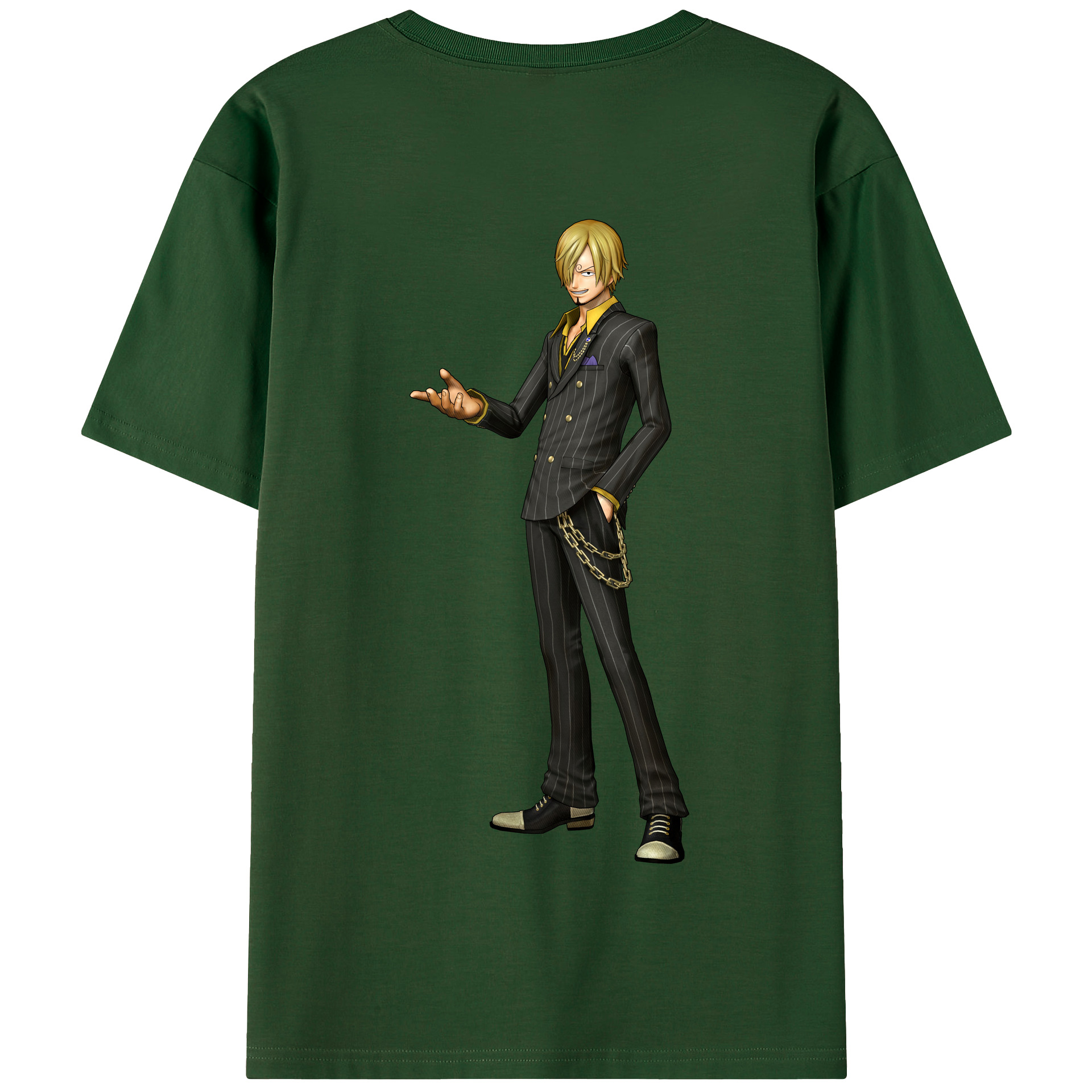 ワンピース サンジ ONE PIECE Sanji 綿100％半袖Tシャツ（背面プリント）